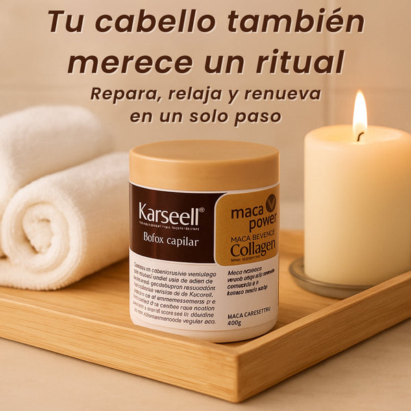 PROMOCIÓN 2 X 1 - Karseell 🌟 Nutrición pura, brillo real 😍🔥  Mascarilla capilar + aceite de argán