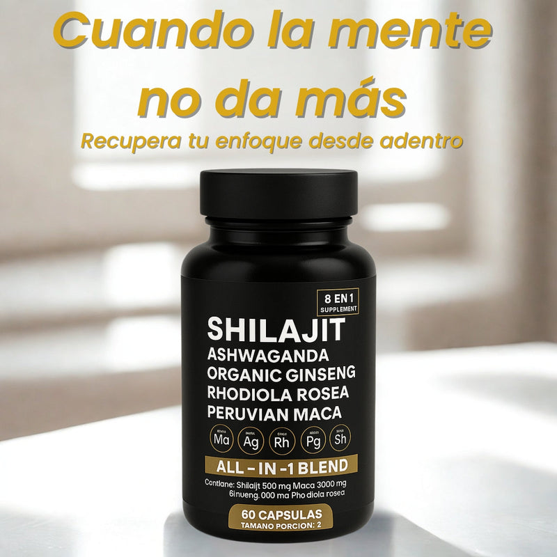 Shilajit Ashwagandha - Recarga tu vida con energía pura