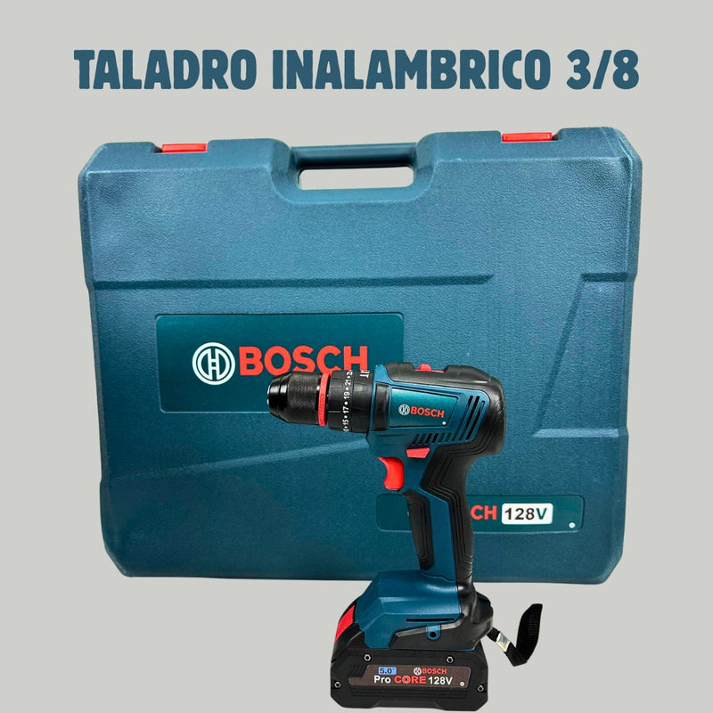 Combo 4 en 1  BOSCH (Pulidora 10.000 RPM, Rotomartillo Triple Función, Taladro 3/8 y Llave de Impacto 400 Nm) Brushless Motor, 4 Baterías.