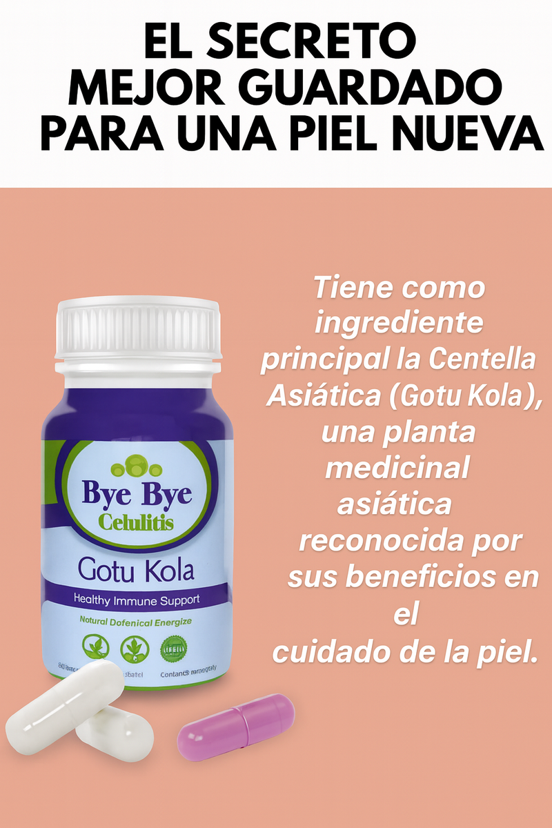 Cápsulas Bye Bye Celulitis – Elimina la Celulitis y Moldea tu Figura