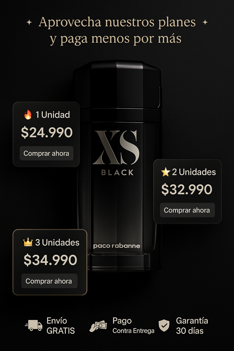 Xs Black Formato Antiguo Paco Rabanne 100Ml Hombre Edt