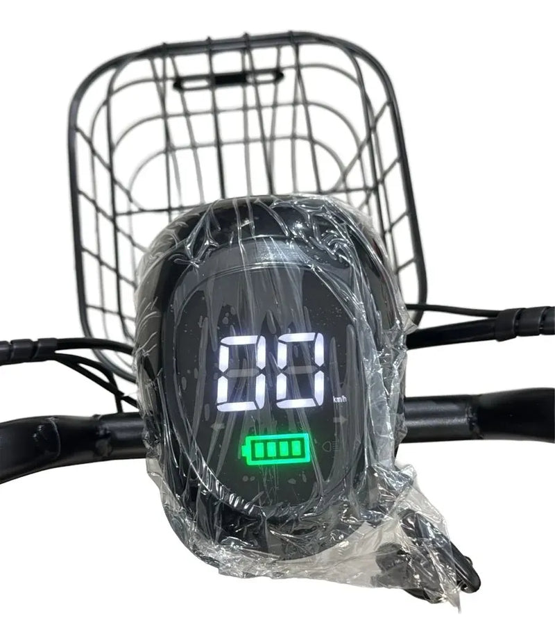 Scooter Elétrica Yoo Mobility Y-200 350w Farol Led Scooter Cor Negro