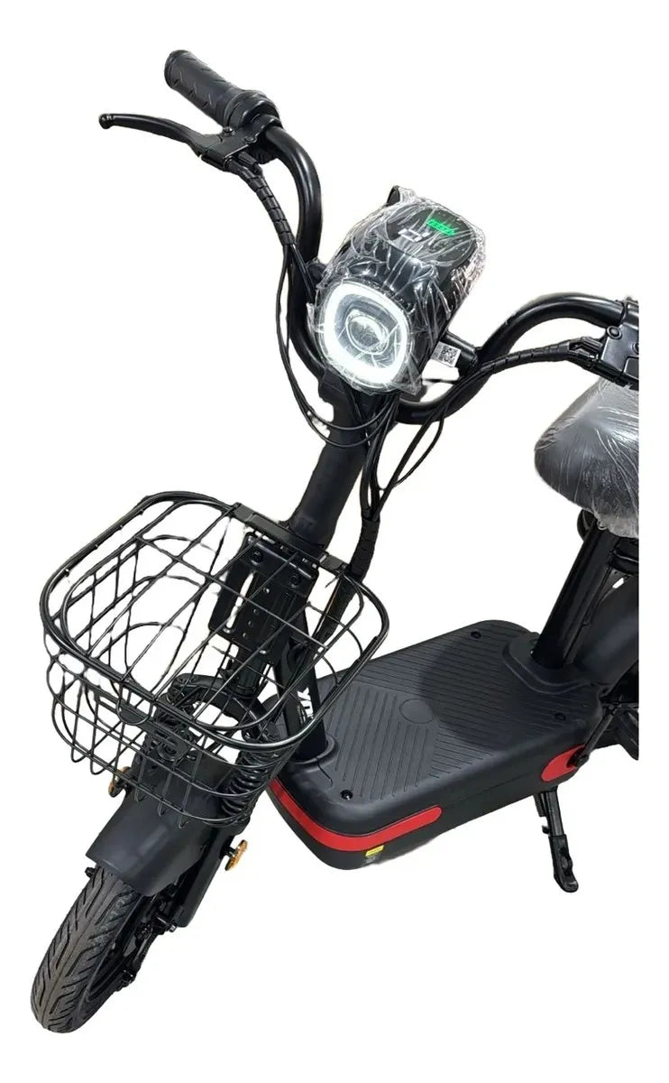 Scooter Elétrica Yoo Mobility Y-200 350w Farol Led Scooter Cor Negro