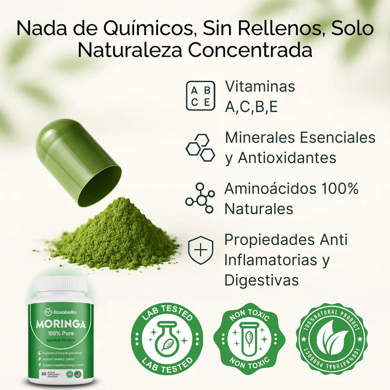 Rosabella Moringa™ - Recupera tu Vitalidad - OFERTA 2X1