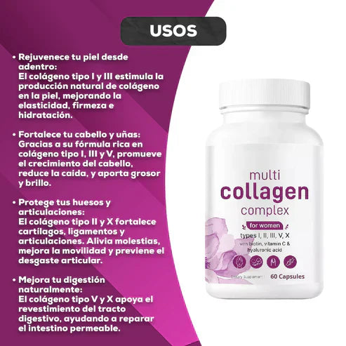 Capsulas Multi Collageno - Belleza y Bienestar