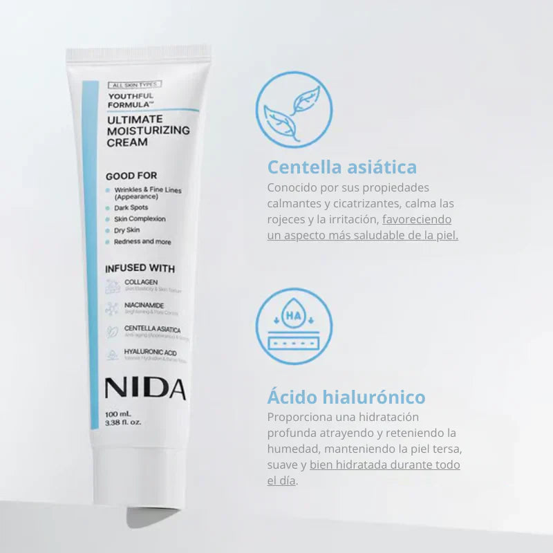 Crema NIDA Fórmula Hidratante® - OFERTA 2x1 Solo Por Este Mes
